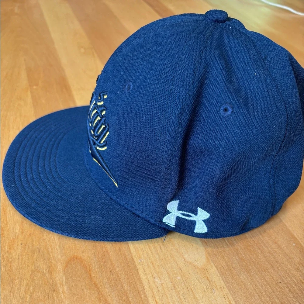 Trinity College Under Armour Hat Bantams Script Yellow and Navy - Picture 2 of 6
